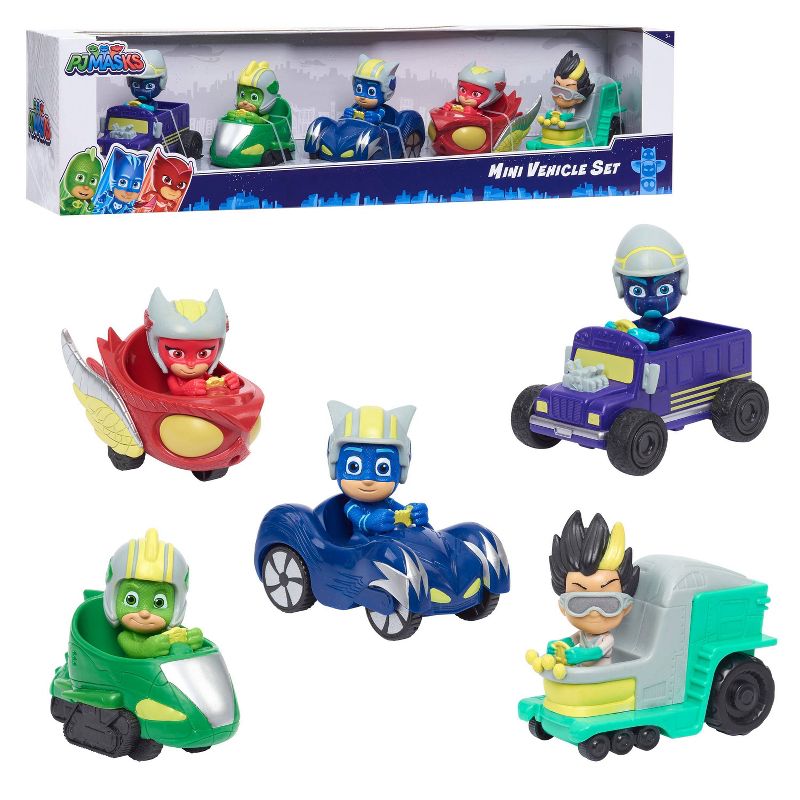 PJ Masks Mini Vehicle Set - 5pc