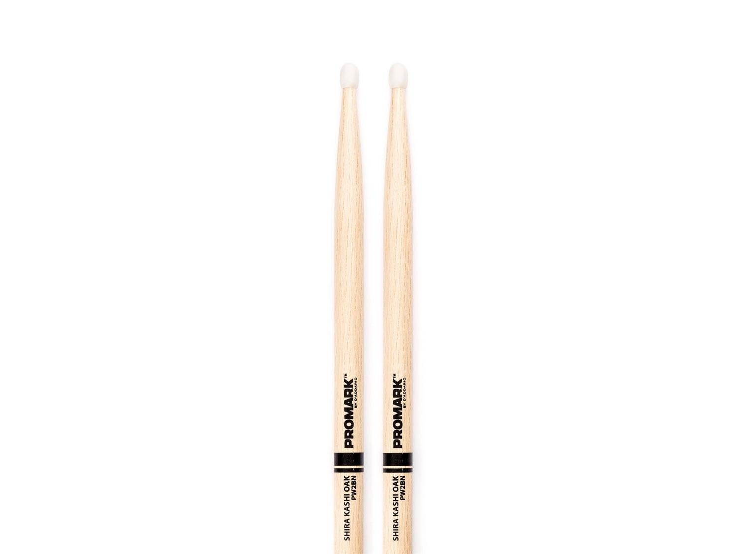 Promark 2BN Shira Kashi Oak Nylon Tip Drumsticks