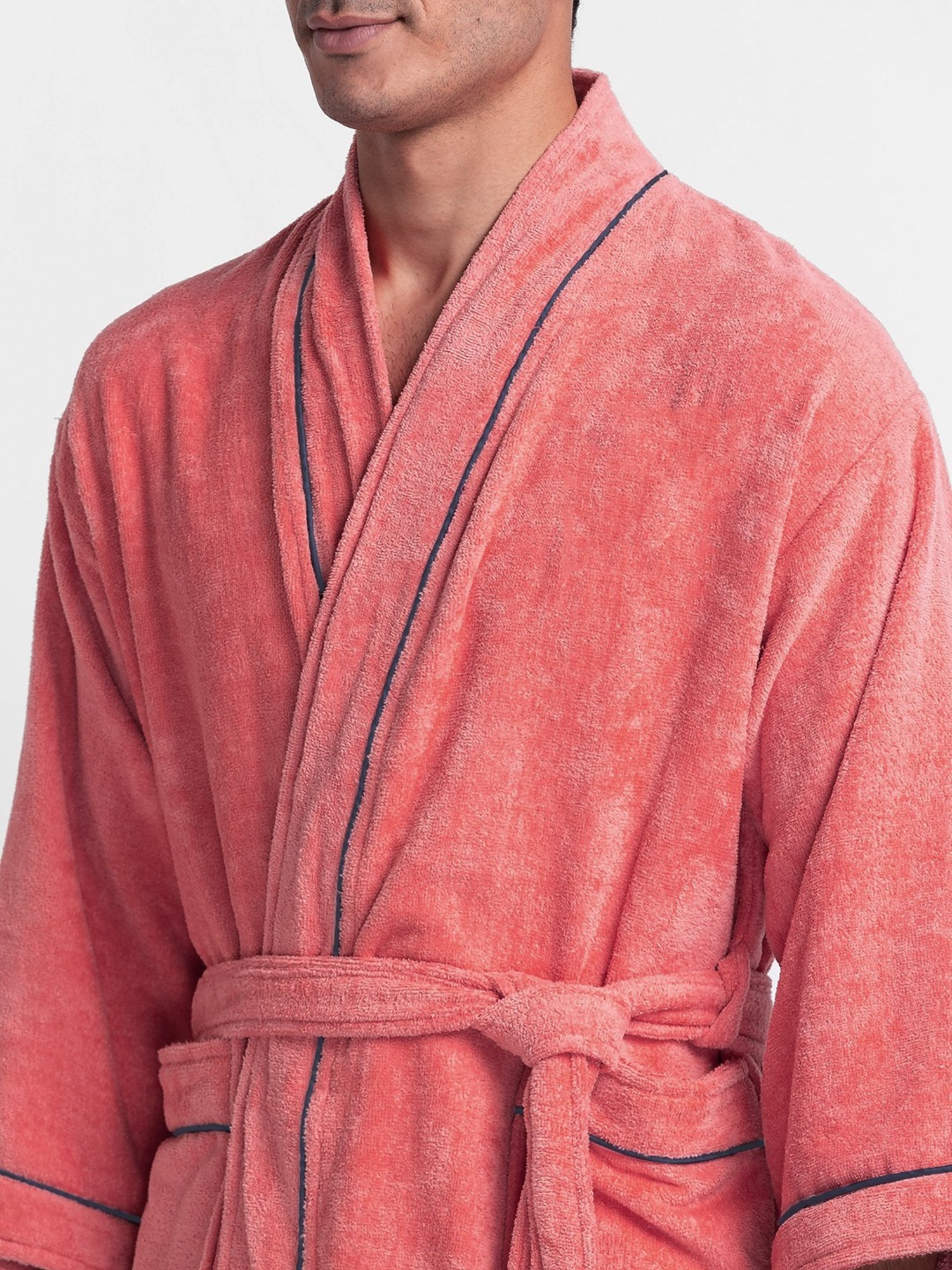 Trident Comfort Living Grey Cotton 380 GSM Bathrobe