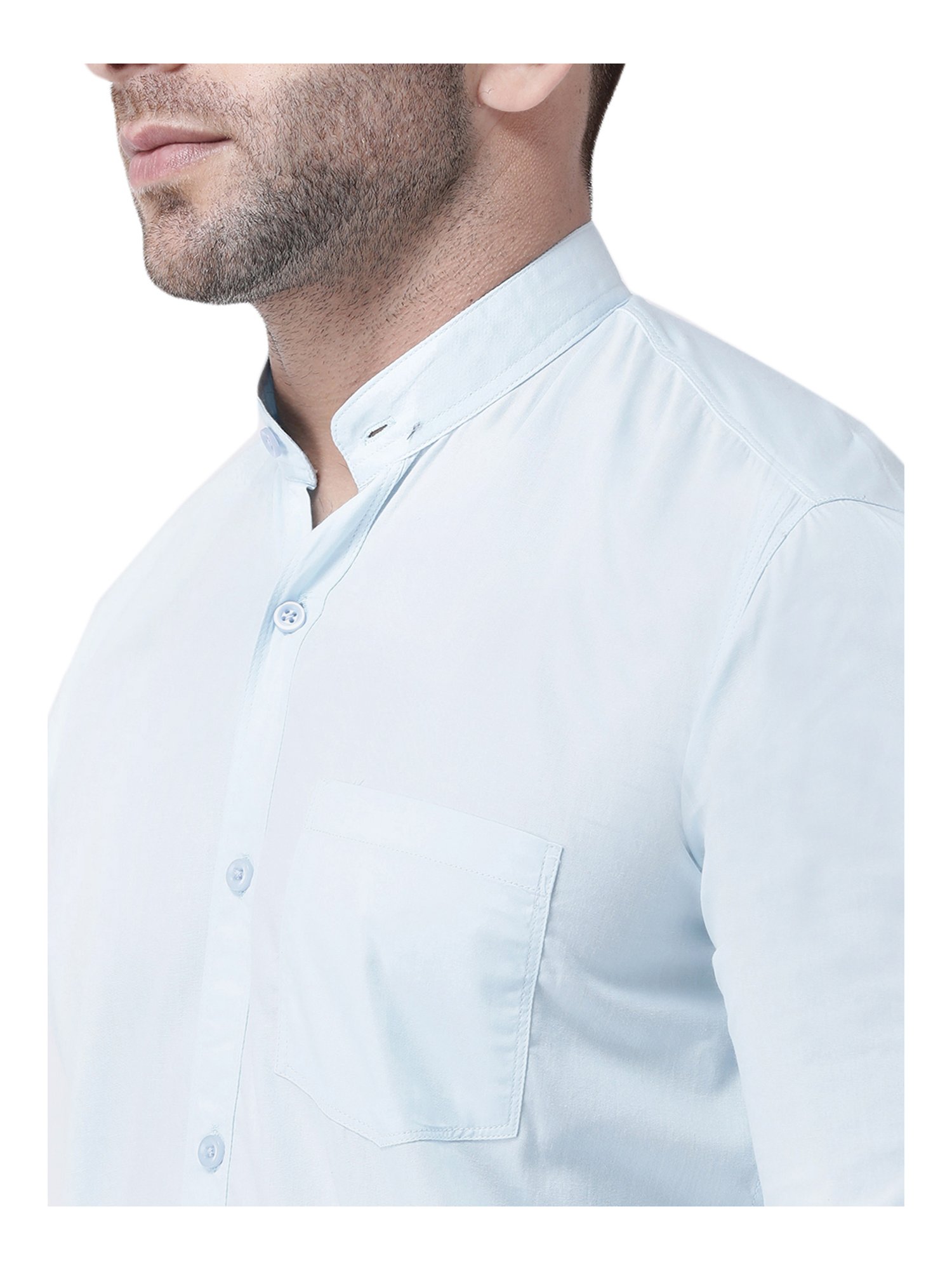Hang Up Blue Cotton Slim Fit Shirt