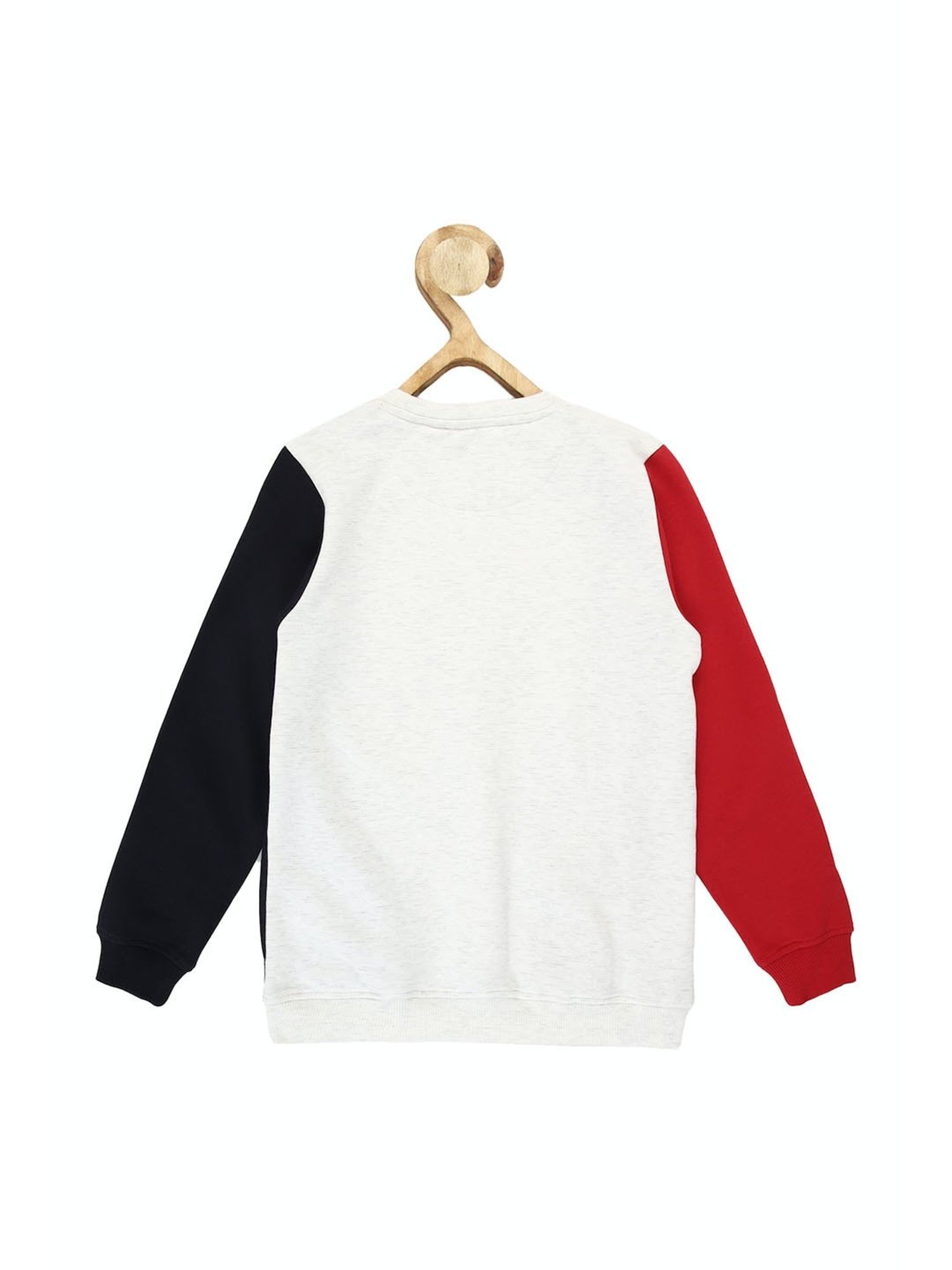 Allen Solly Junior Orange Cotton Regular Fit Full Sleeves Sweatshirt