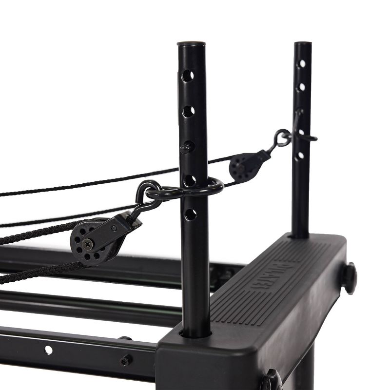 AeroPilates 651 Pilates Machine with Stand and Rebounder - Black