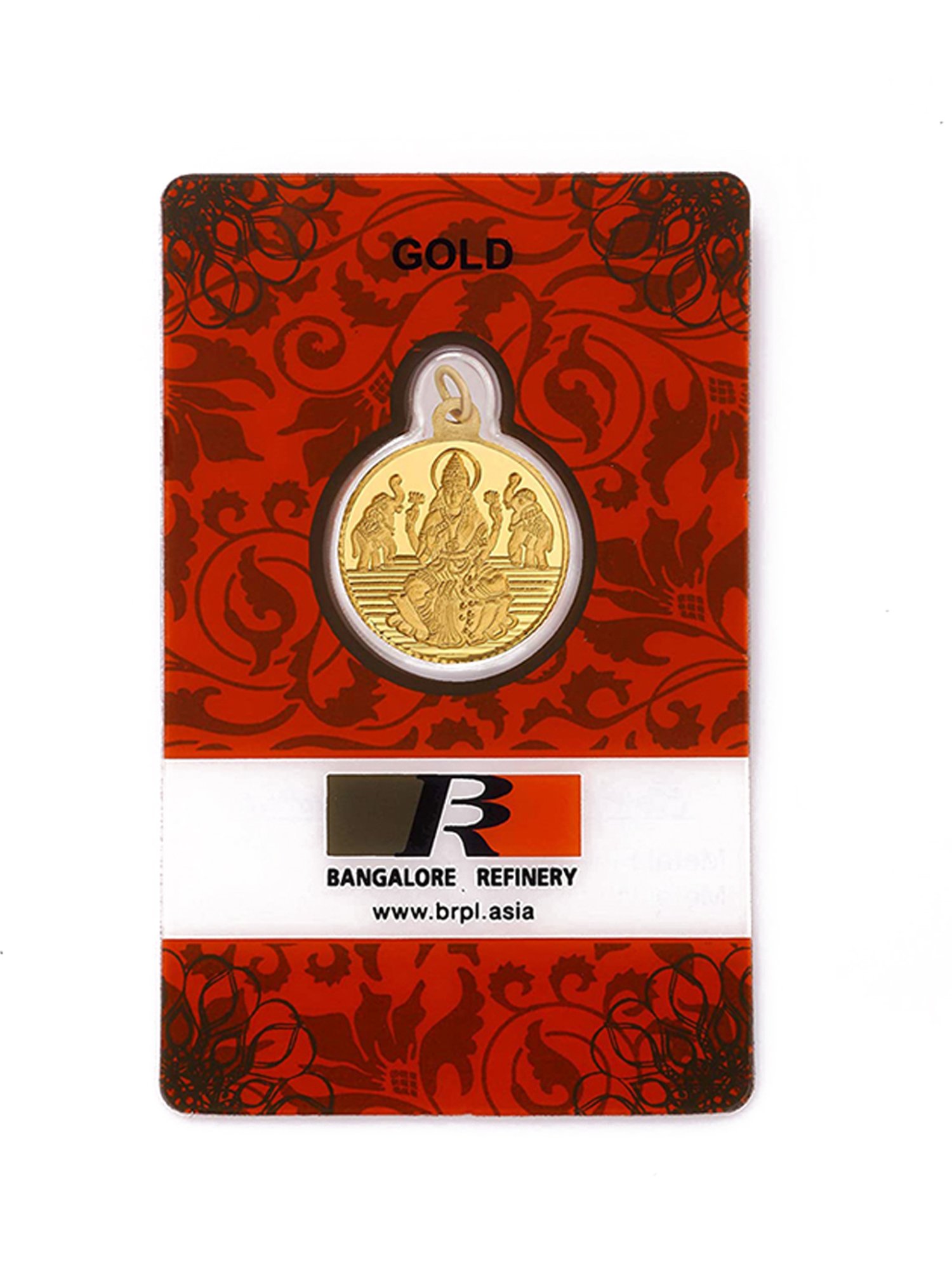 Bangalore Refinery Lakshmi 24k (999) 5.2gm Gold Coin cum Pendant