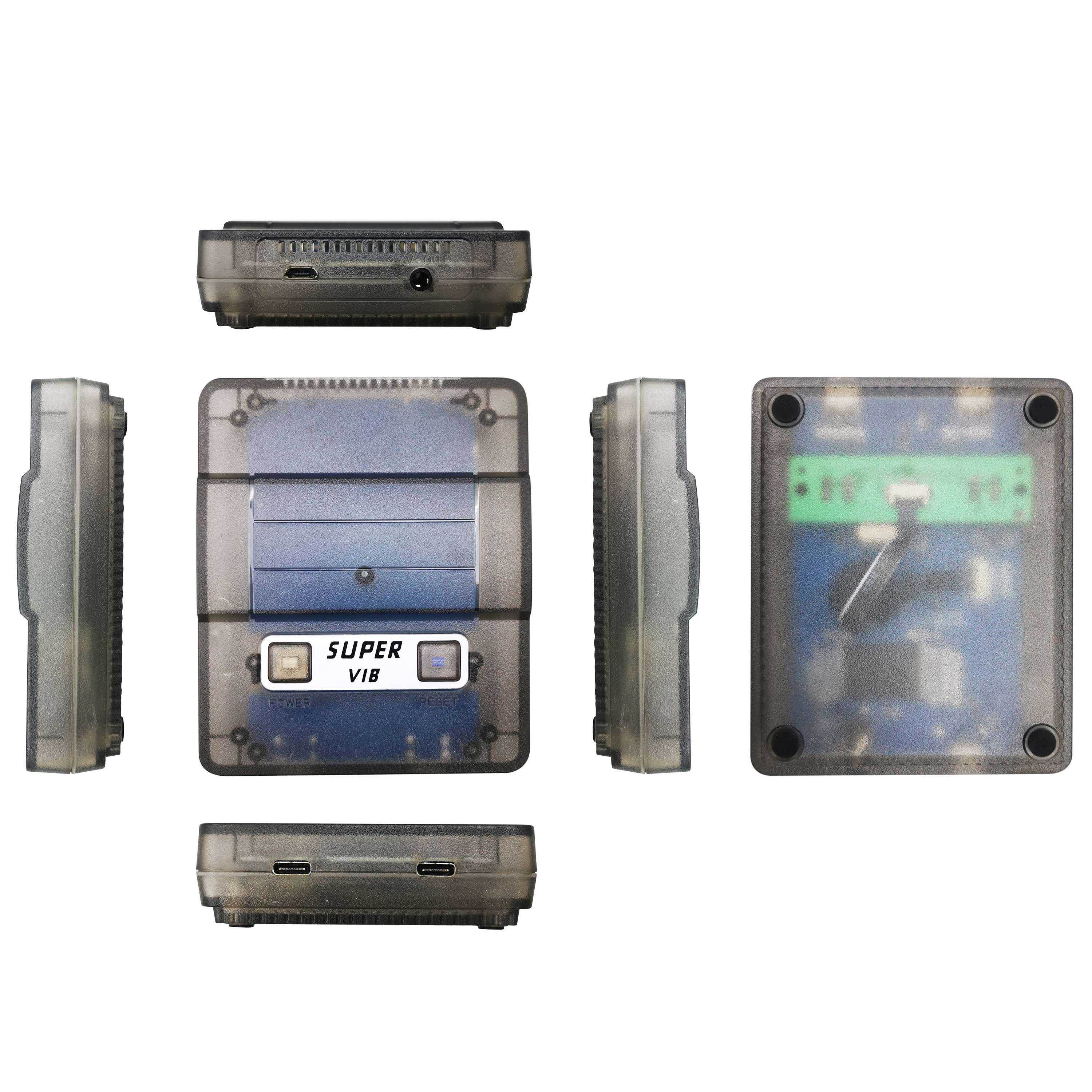 Super vib-tv vibrating handle SNES video game machine vibration game red and white machine FC home game machine (128M)