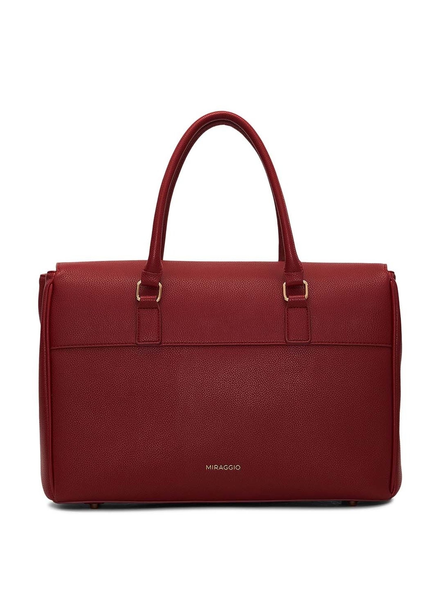 Miraggio Tokyo Maroon Solid Large Handbag