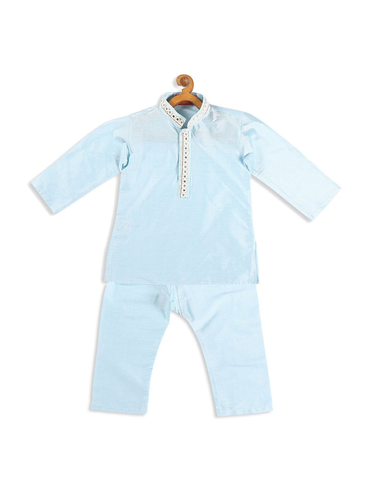 VASTRAMAY SISHU Aqua Blue Embroidered Kurta Set