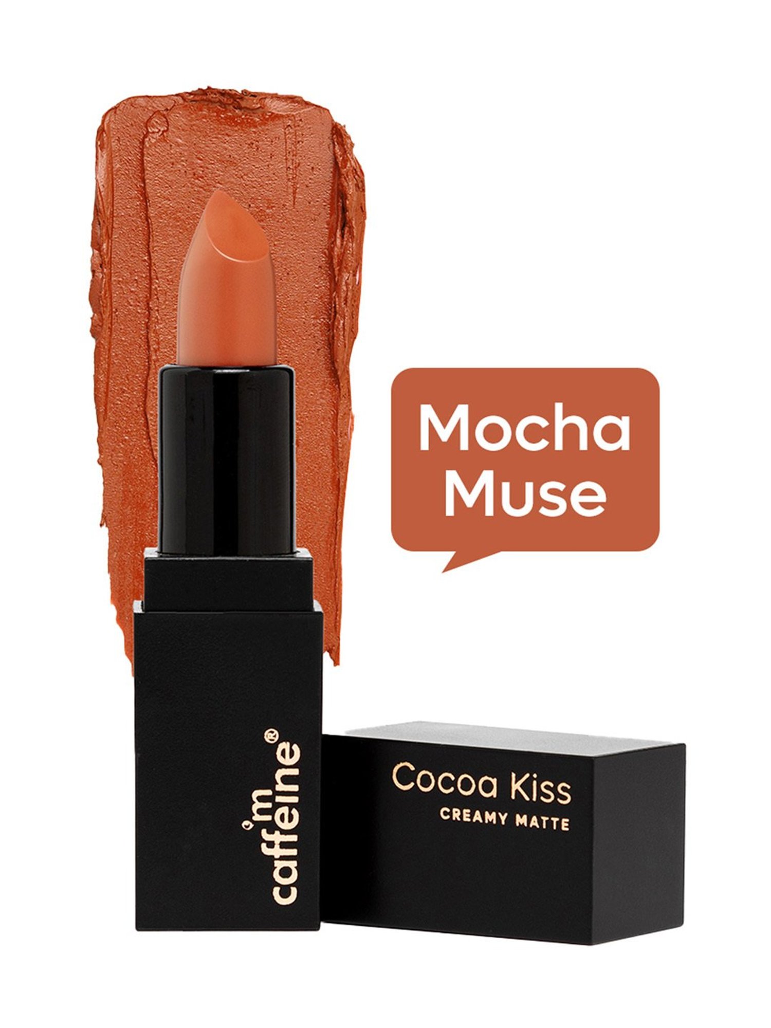 mCaffeine Cocoa Kiss Creamy Matte Lipstick Mocha Muse - 4.2 gm
