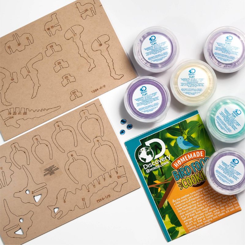 Discovery Kids Toy Dinosaur DIY Puzzle Clay Triceratops