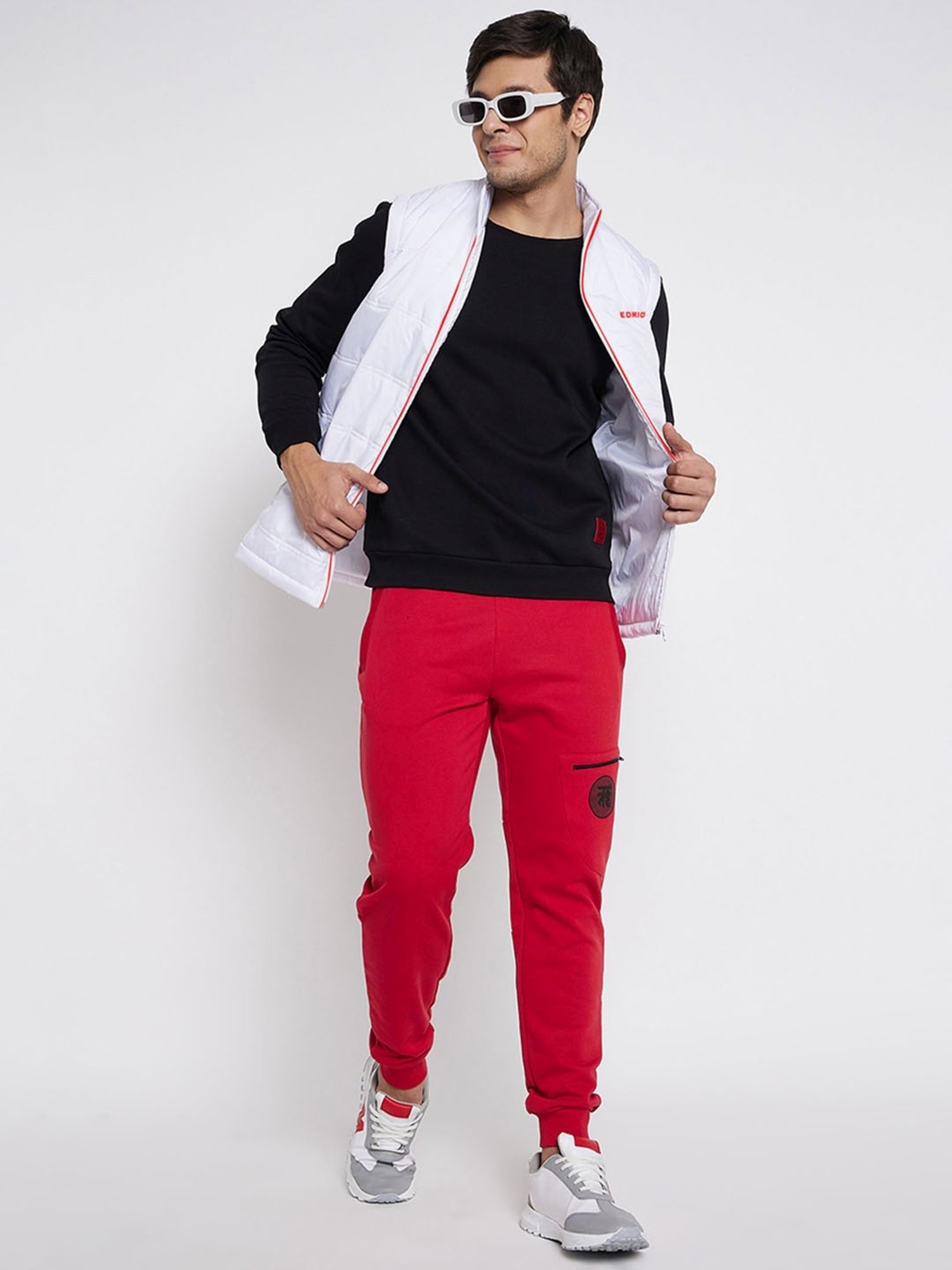 EDRIO White Relaxed Fit Quilted Jacket