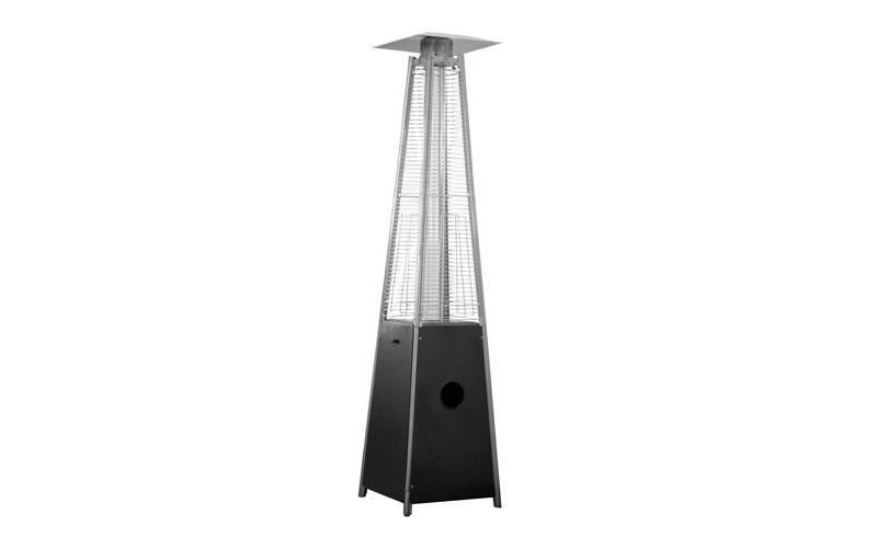 Metal Glass Tube Portable Propane Patio Heater - Black - AZ Patio Heaters