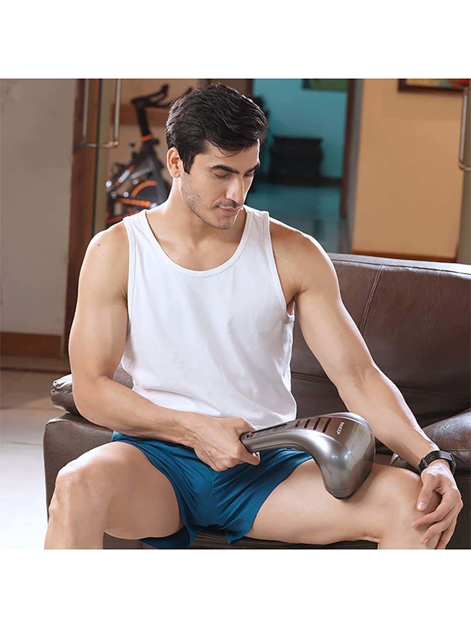 beatXP Thunder Double Headed Hammer Massager (Lava Grey)