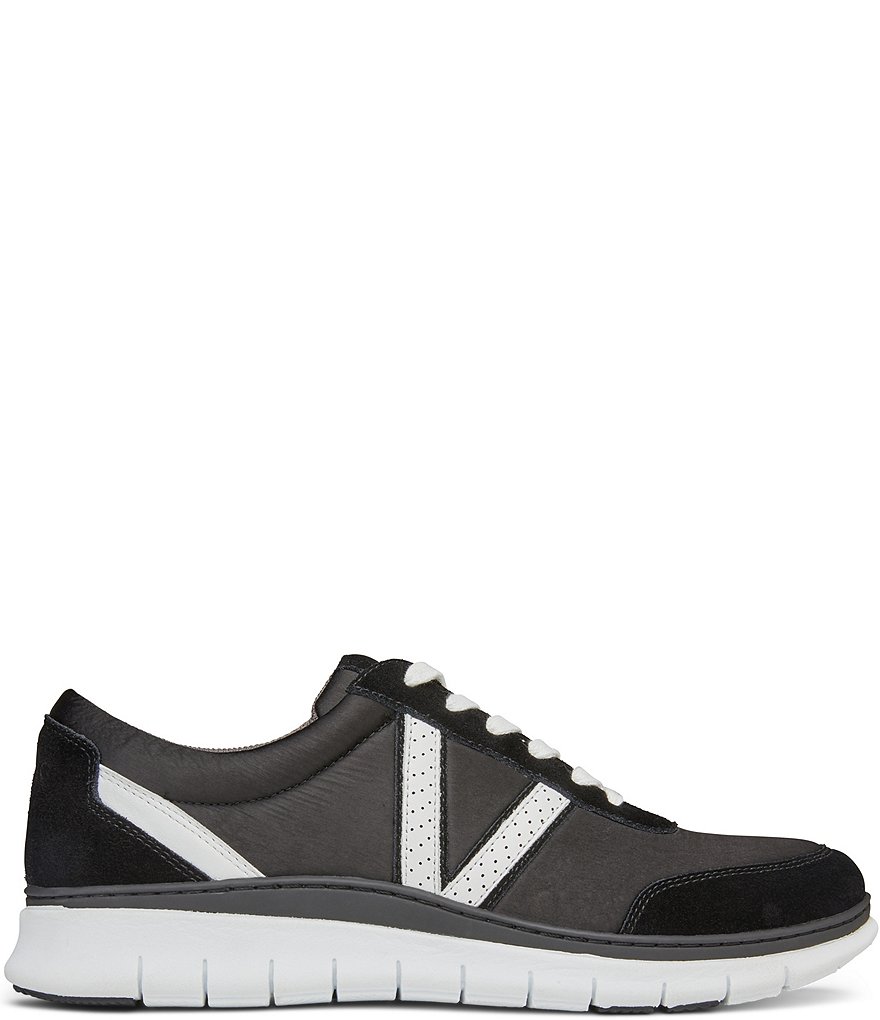 Vionic Nana Satin Leather Lace-Up Sneakers