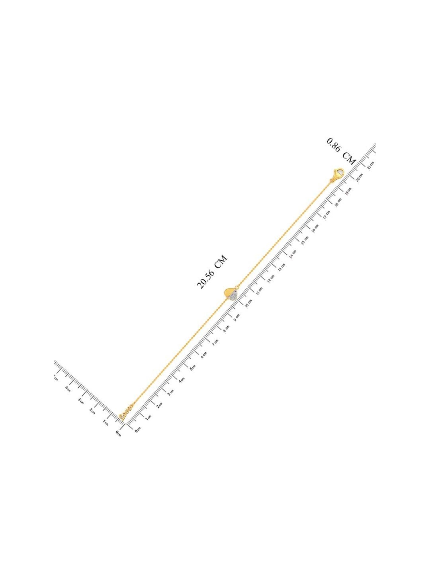 Joyalukkas 18k Yellow Gold & Diamond LOVE Tennis Bracelet for Women