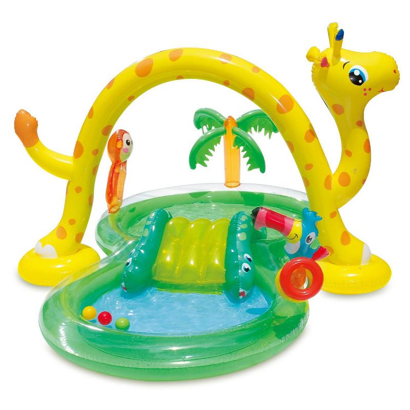 Summer Waves 101 in x 75in x 50in Jungle Animal & Ice Cream Truck Kiddie Pools