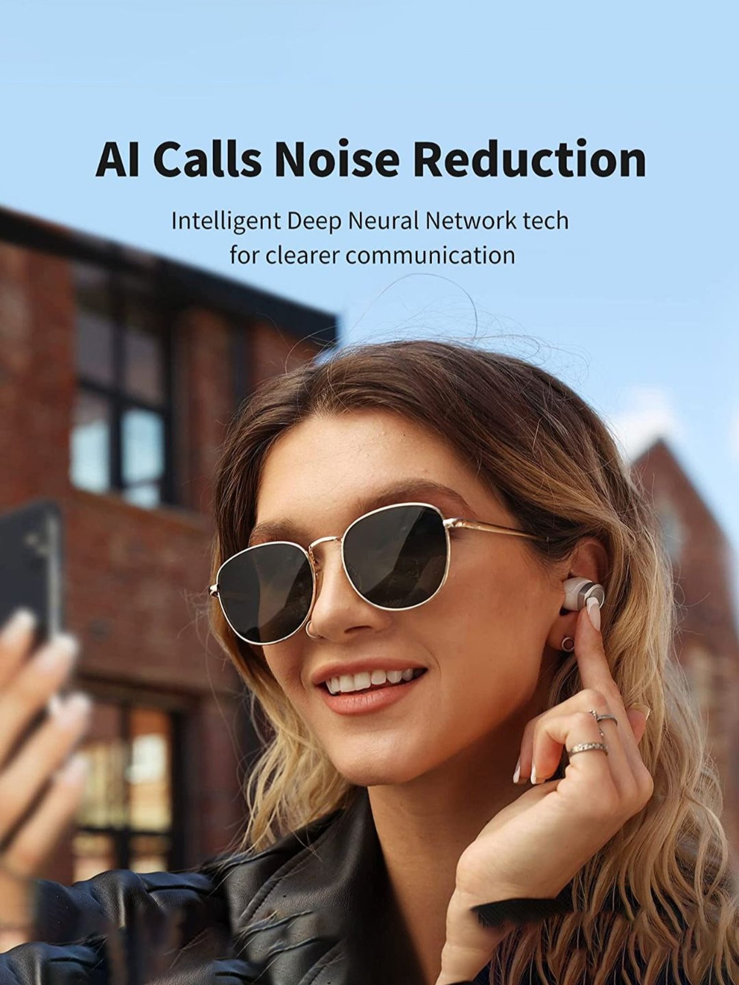 Edifier W240TN True Wireless Noise Cancellation In-Ear Headphones (White)