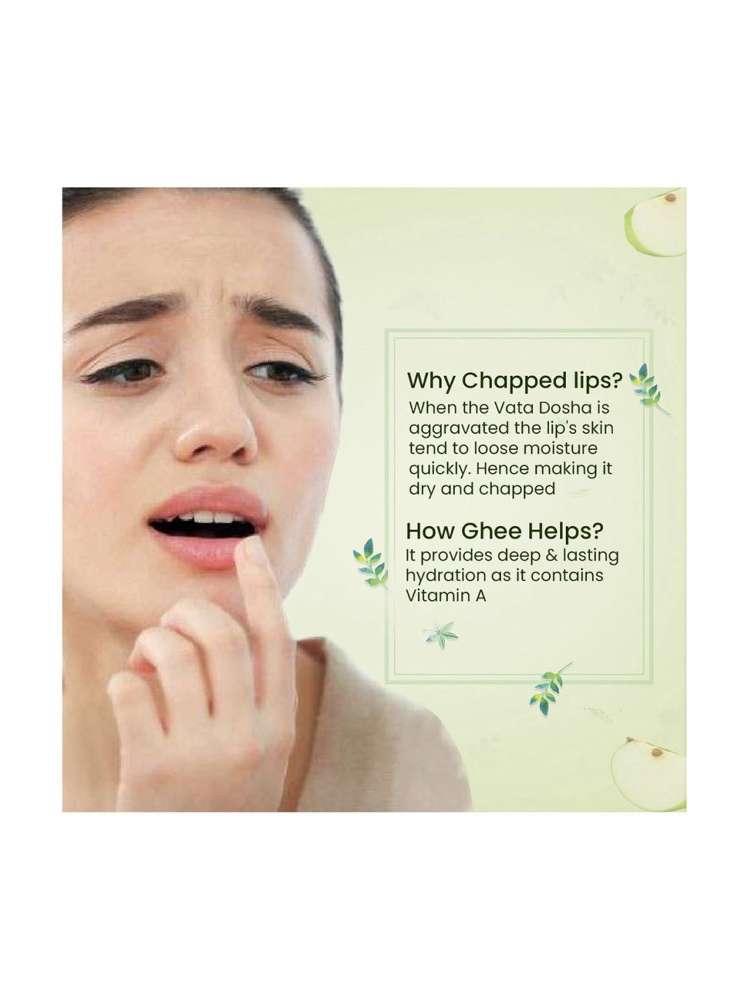 Blue Nectar Shubhr Green Apple Lip Balm - 15 gm