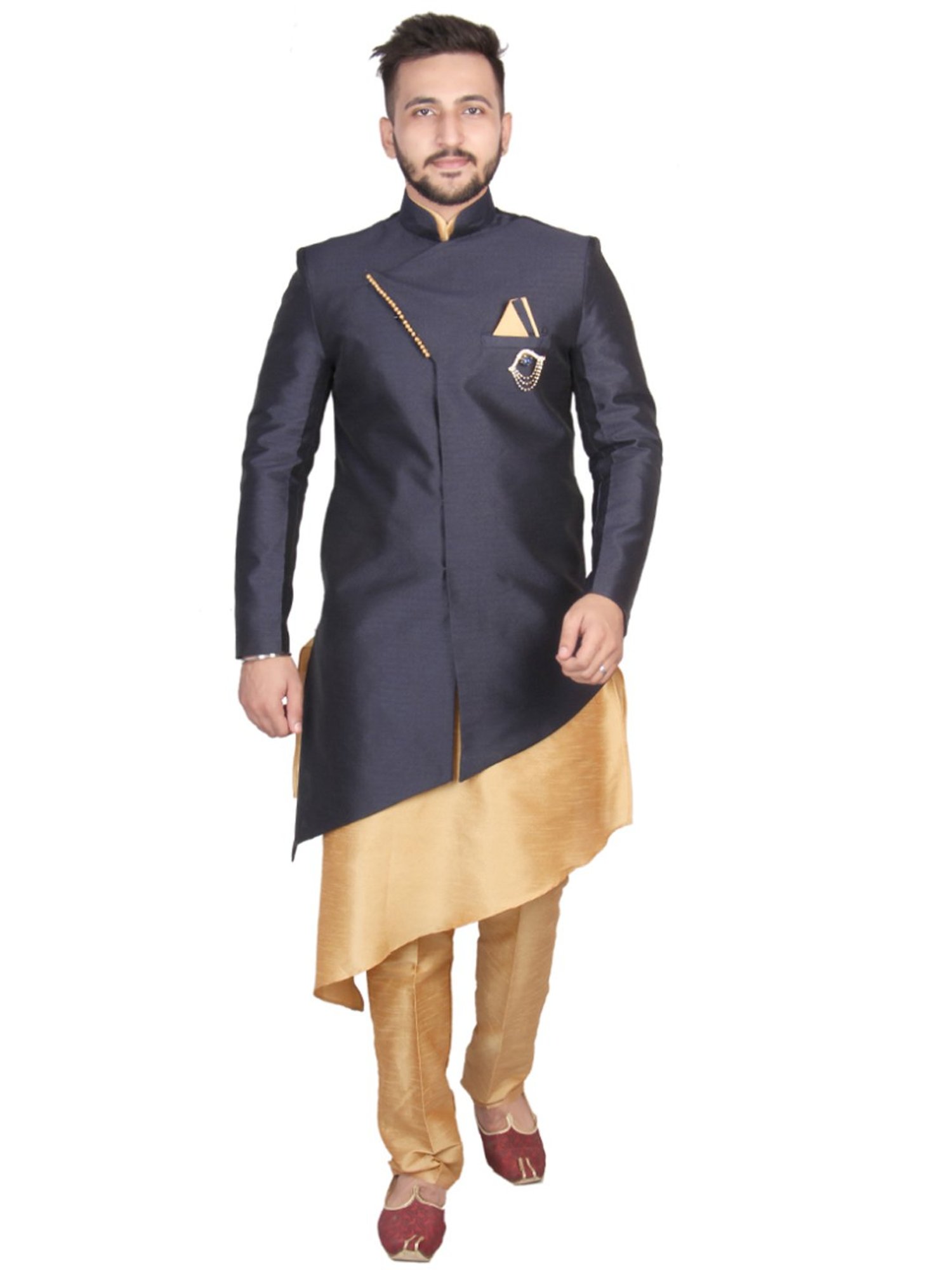 SG RAJASAHAB Multi Regular Fit Kurta Set