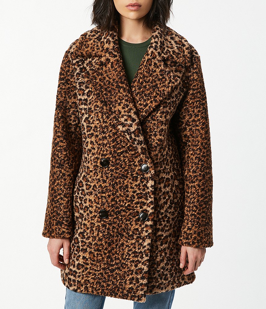 Kenneth Cole New York Short Water-Resistant Stand Collar Hooded Long Sleeve Chevron Puffer Jacket