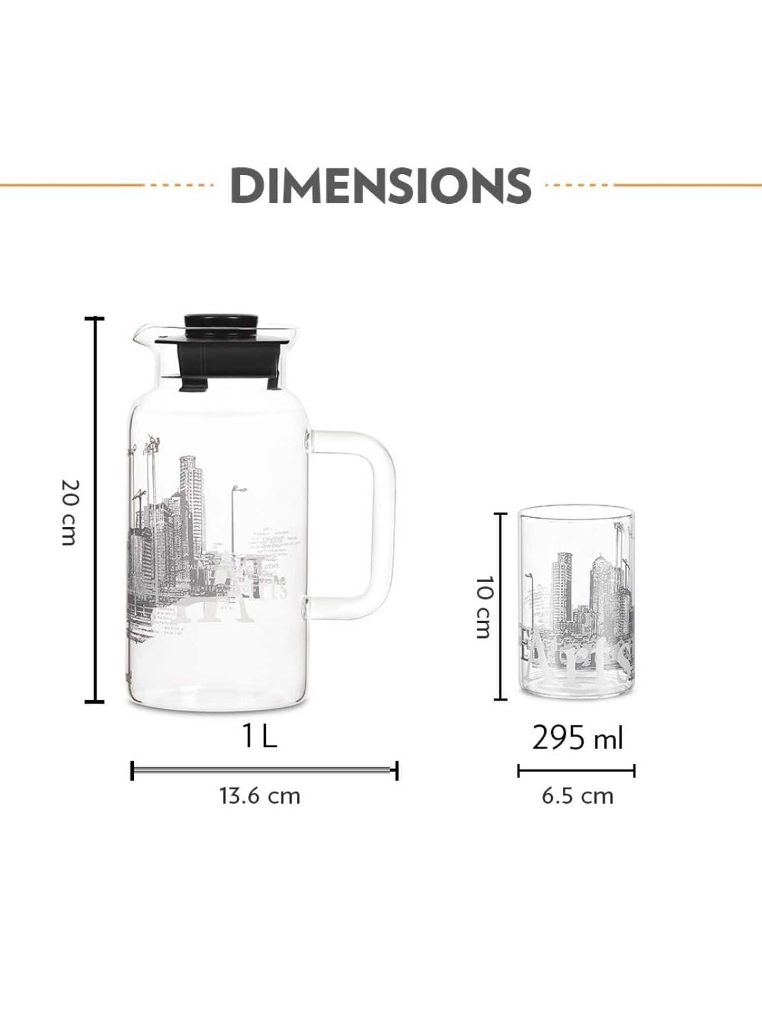 Borosil Silver Stainless Steel Wonder Jug (5700 ML)