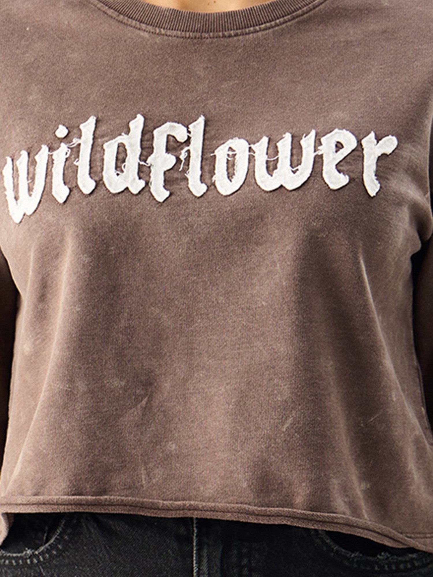 The Souled Store Brown Graphic Print Top