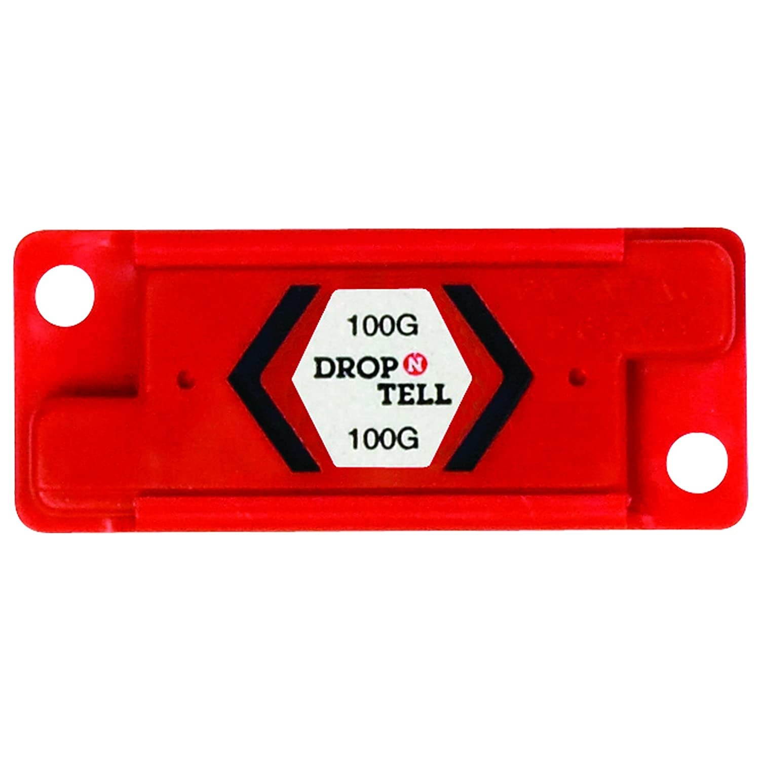 Ship Now Supply SNDNT100R Drop-N-Tell Resettable Indicator 100G, 0.875" Width, 0.25" Height, 2" Length, Red (Pack of 25)