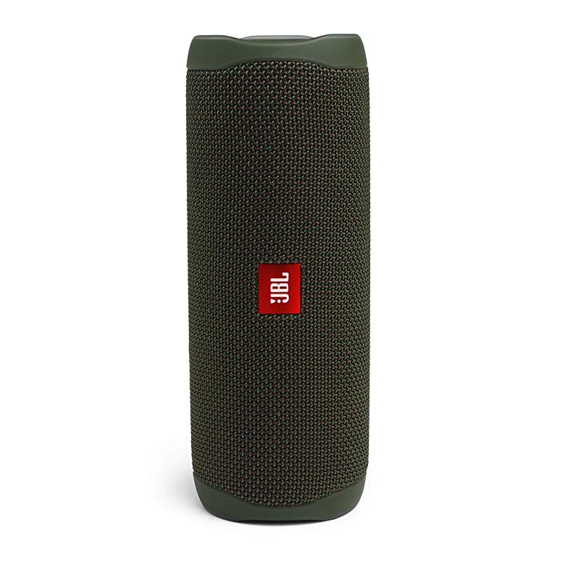 Flip 5 Waterproof Portable Wireless Bluetooth Speaker Bundle with divvi Protective Hardshell Case Green