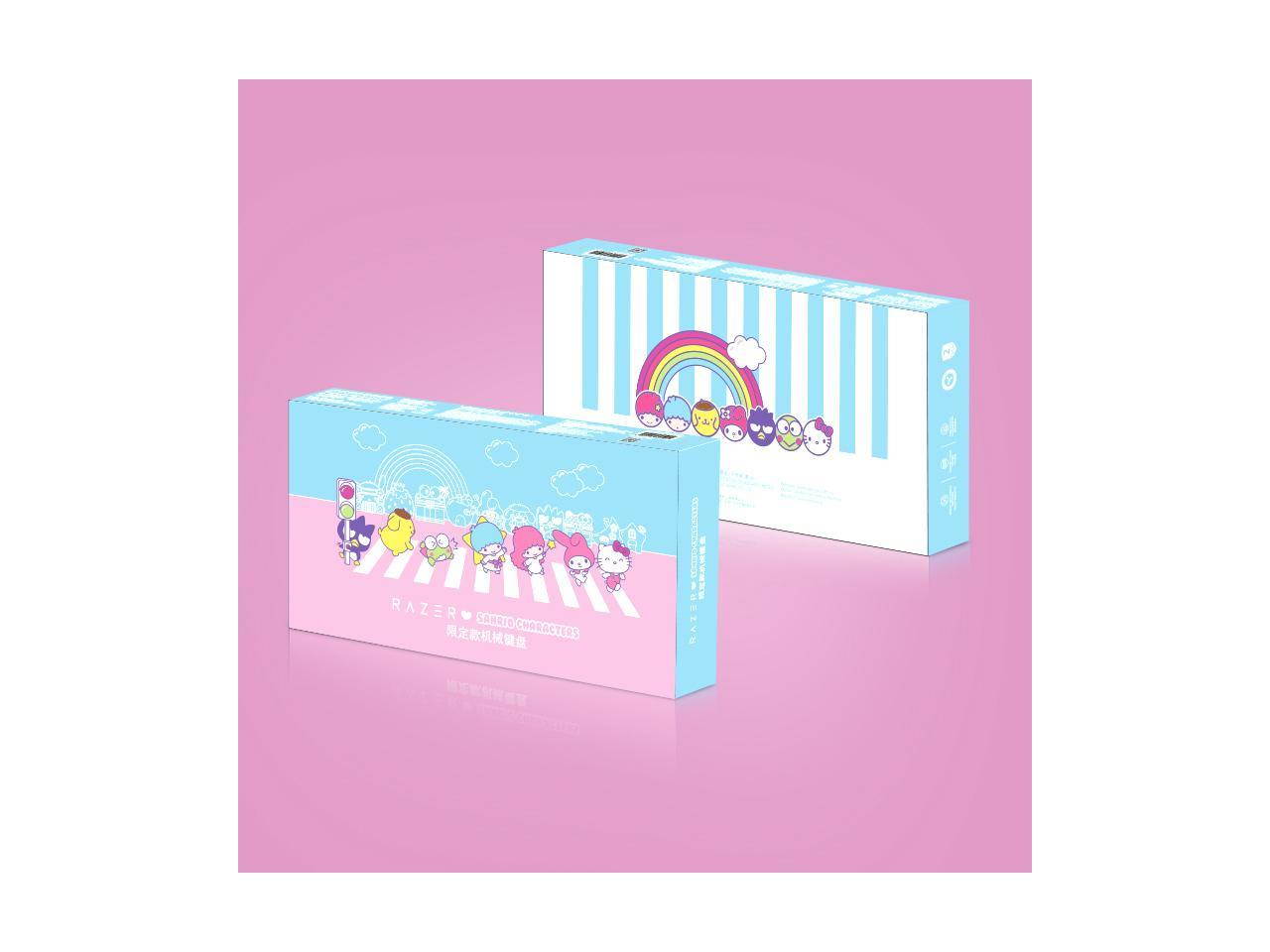 Razer HelloKitty I SANRIO Pink Wired Keyboard Exclusive 87 Key Backlit Mechanical Keyboard