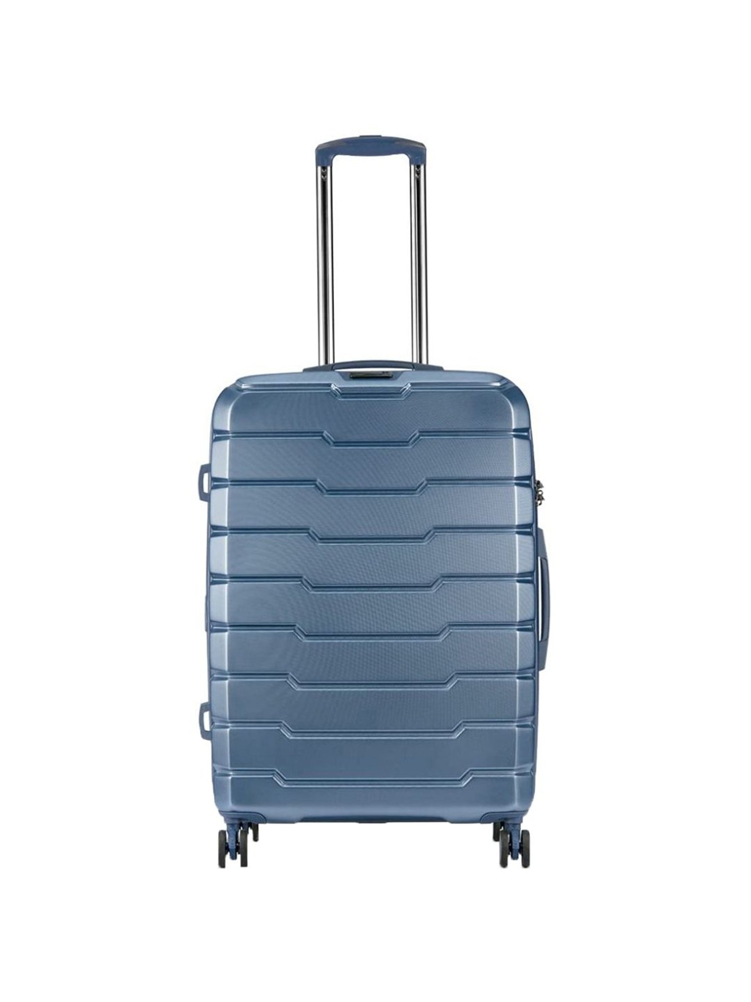 It luggage Prosperous Blue Textured Medium Hard Cabin Trolley