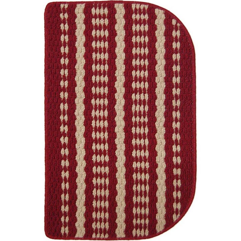 18.1"x29.9" Hudson Slice Bath Mat Brick/Beige - Home Dynamix