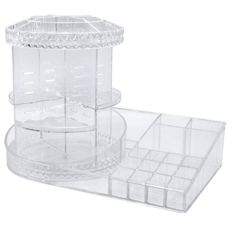 Sorbus Rotating Makeup Organizer Station - Clear