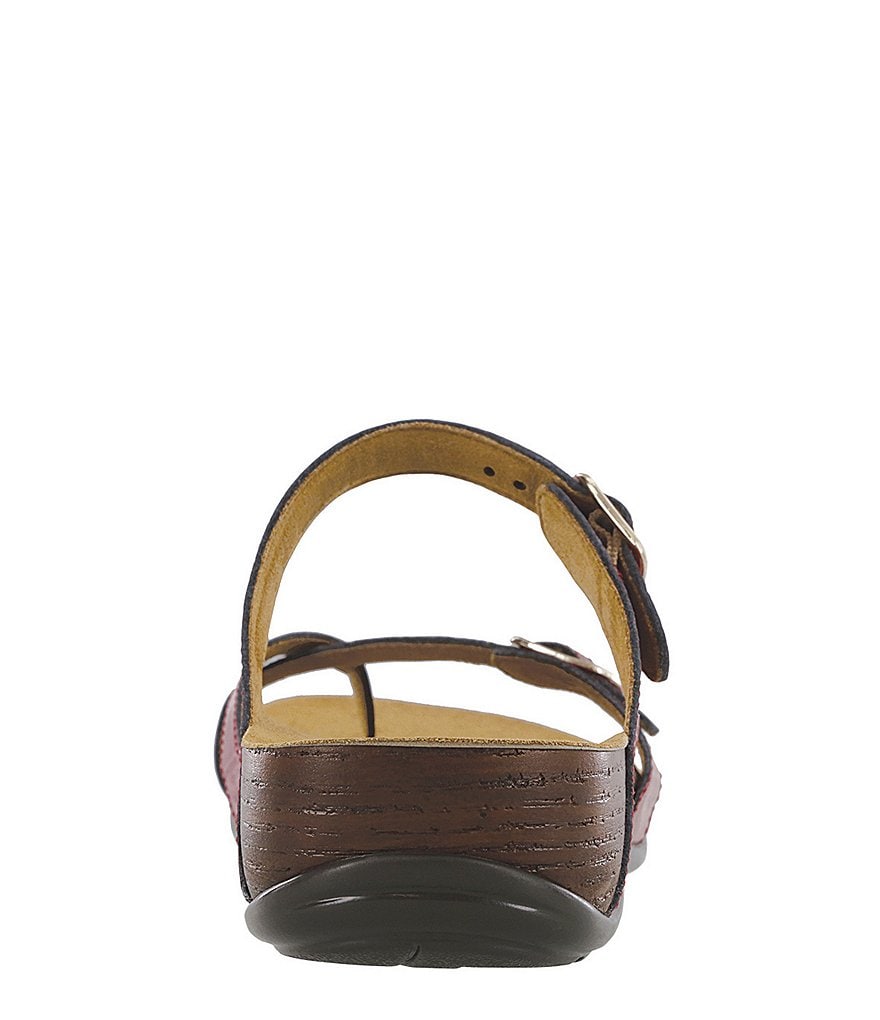 SAS Shelly Patent Leather Slide Wedge Sandals