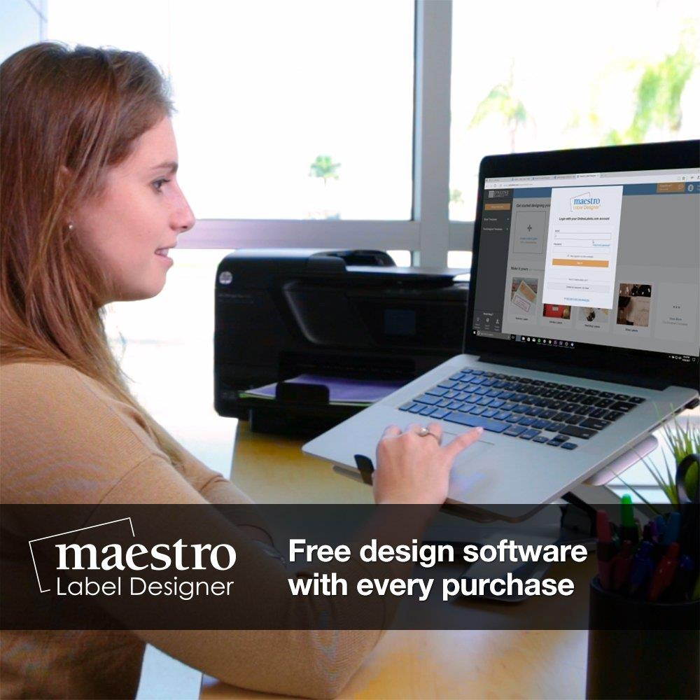 Clear Gloss Sticker Paper - 100 Sheets - 8.5" x 11" Full Sheet Label - Inkjet Printers - Online Labels