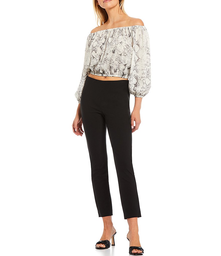 Gianni Bini Houston Twill High Rise Slim Leg Pants