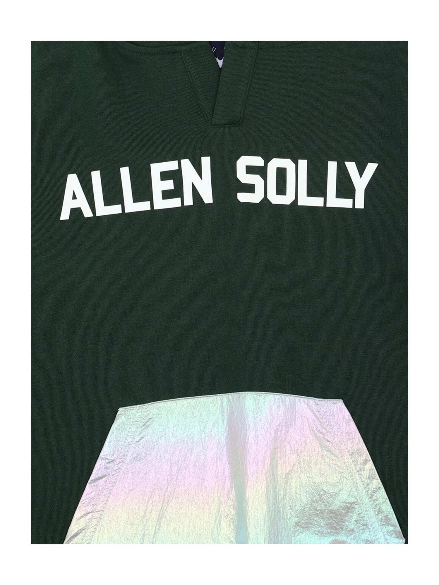 Allen Solly Junior Green Printed Full Sleeves Sweatshirt