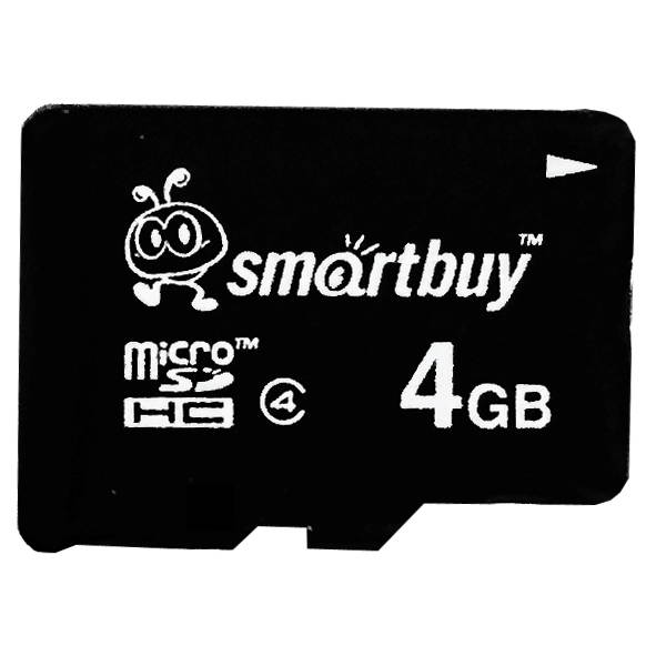 Smartbuy 4GB Micro SDHC Class 4 TF Flash Memory Card SD HC C4 Fast Speed for Camera Mobile Phone Tab GPS MP3 TV