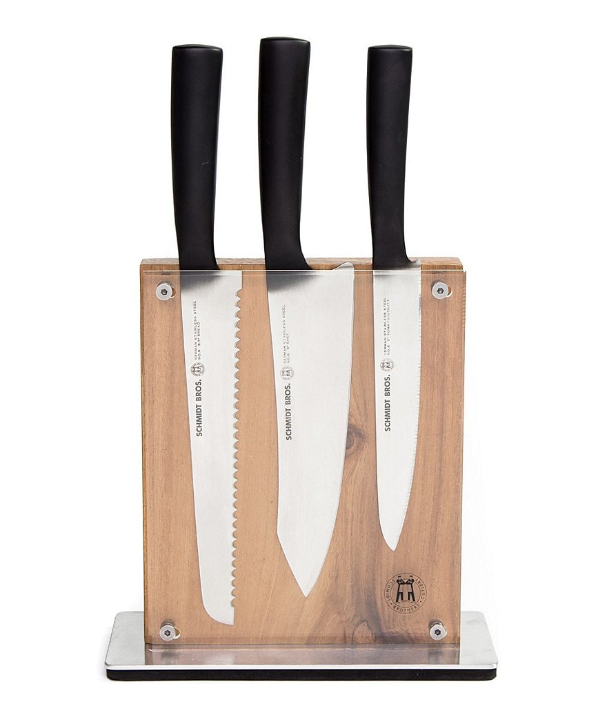 Schmidt Brothers Cutlery Carbon 6 7-Piece Knife Block Set