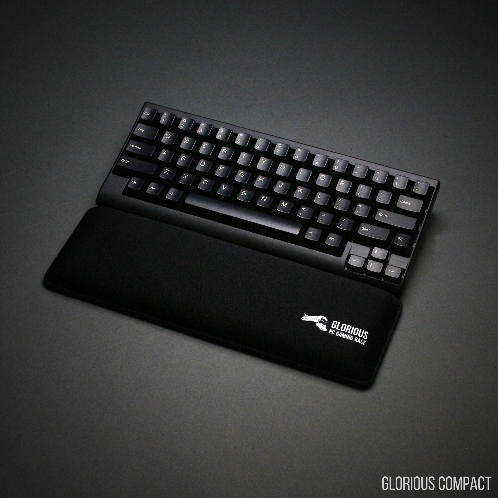 Glorious Gaming SLIM Wrist Pad/Rest - COMPACT SIZE Mechanical Keyboards,Stitched Edges,Ergonomic | 12x4 inches/13mm Thick (GSW-75)