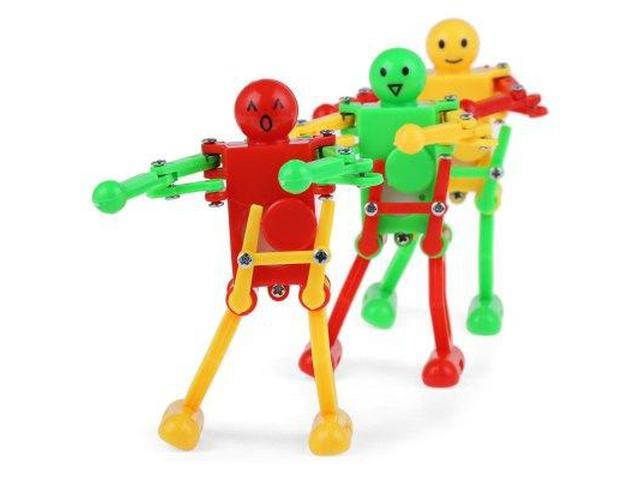 Clockwork Spring Wind Up Dancing Robot Toy Gift for Children Kid