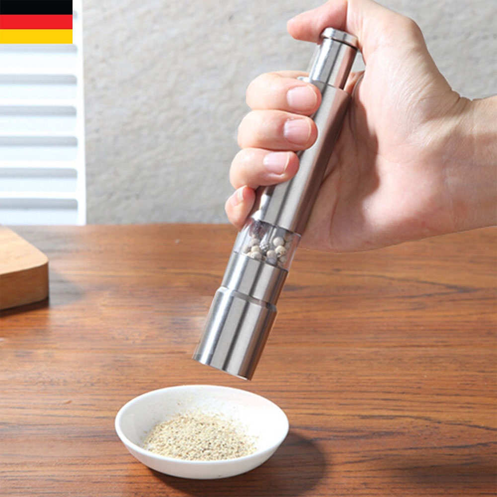 Stainless Steel Pepper Grinder Mulit-functional Peppercorns Mill Pepper Cruchser Manual Grinder