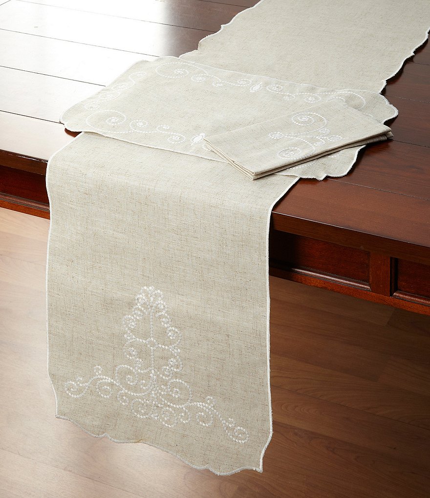 Lenox French Perle Scroll Round Placemat