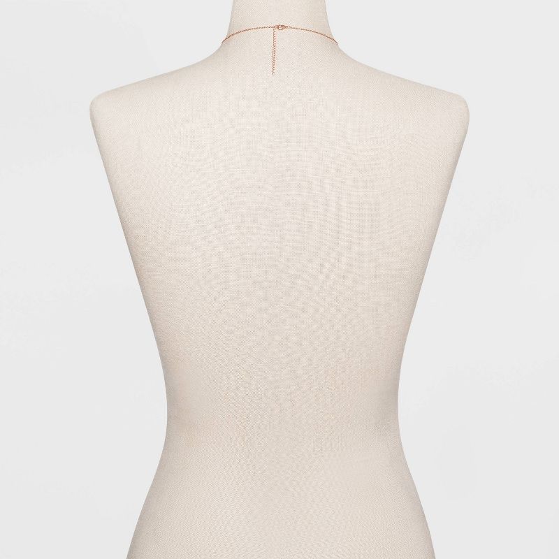 Beloved + Inspired Rose Gold Rainbow with Cubic Zirconia Bar 'Love is Love" Charm Necklace