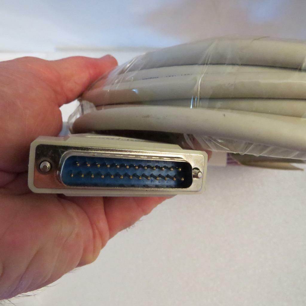 GCE 45-2525 25ft  Bi-Directional IEEE1284 A/A Parallel Cable DB25(M) to DB25(M)