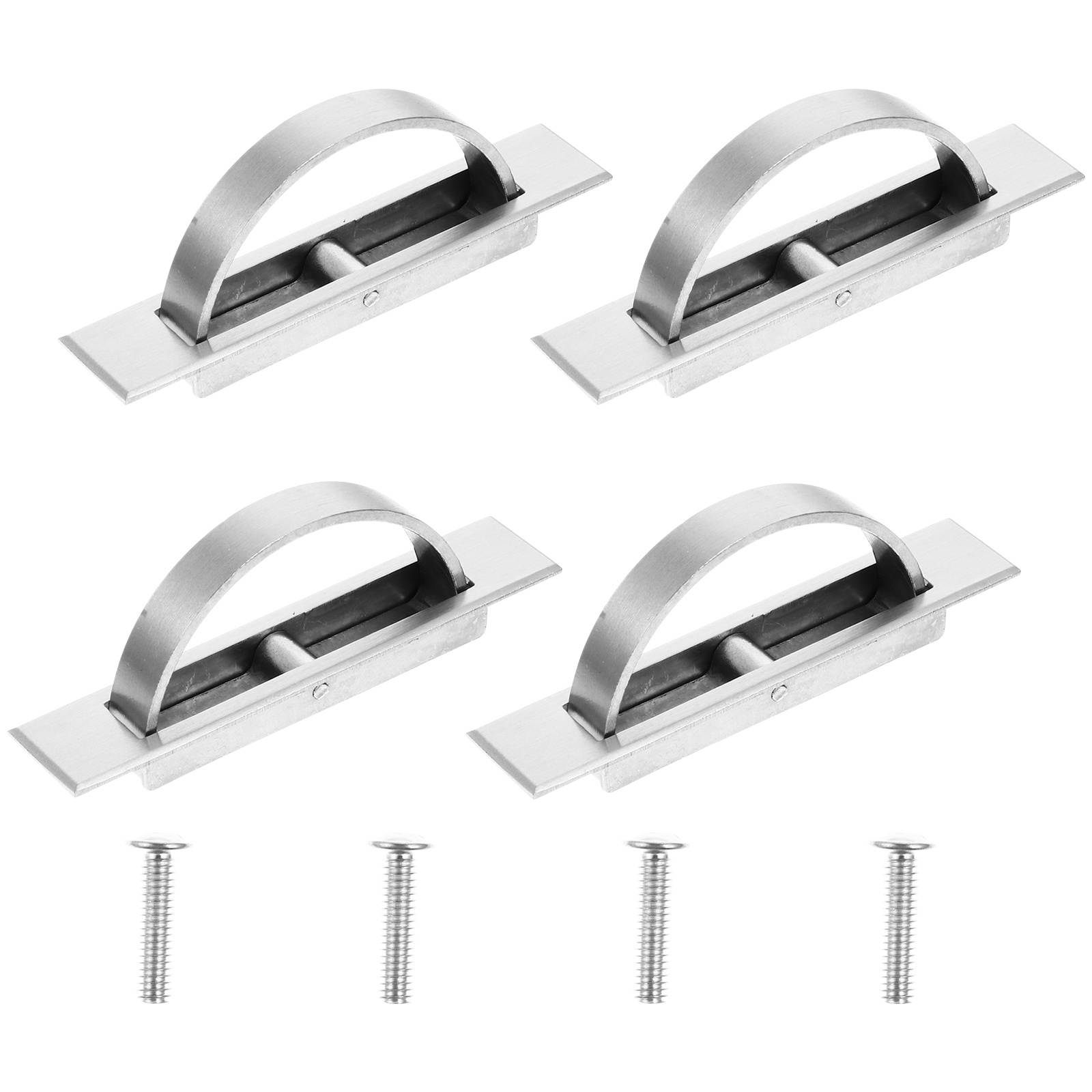 4 Sets Drawer Pull Handle Prime Sturdy Embedded Durable Accessories Pull Handle for Drawer