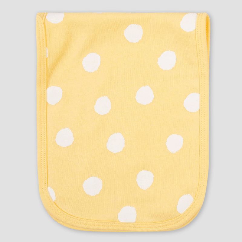 Gerber Baby Girls' 4pk Fox Interlock and Terry Burp Cloth Set - Blue