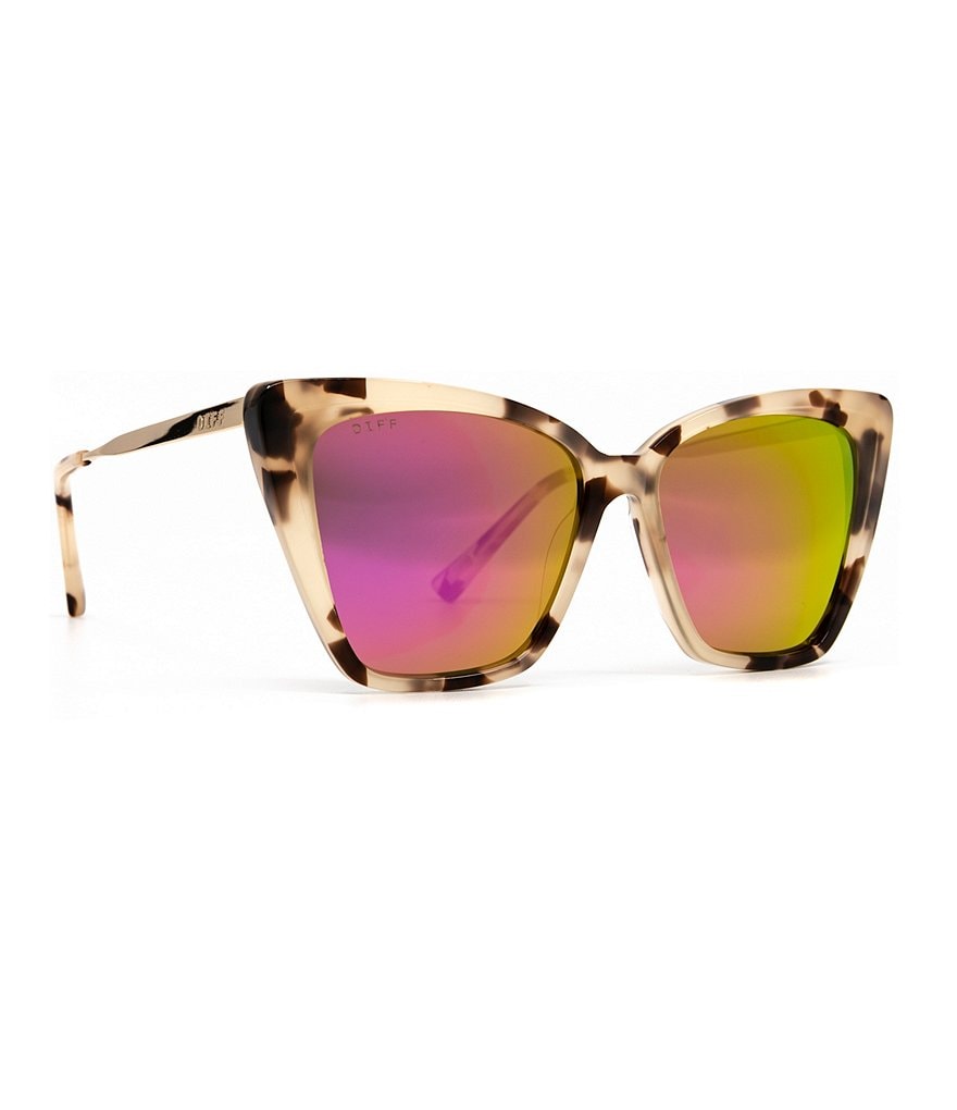 DIFF Eyewear Becky II Tortoise Polarized Cat Eye Sunglasses