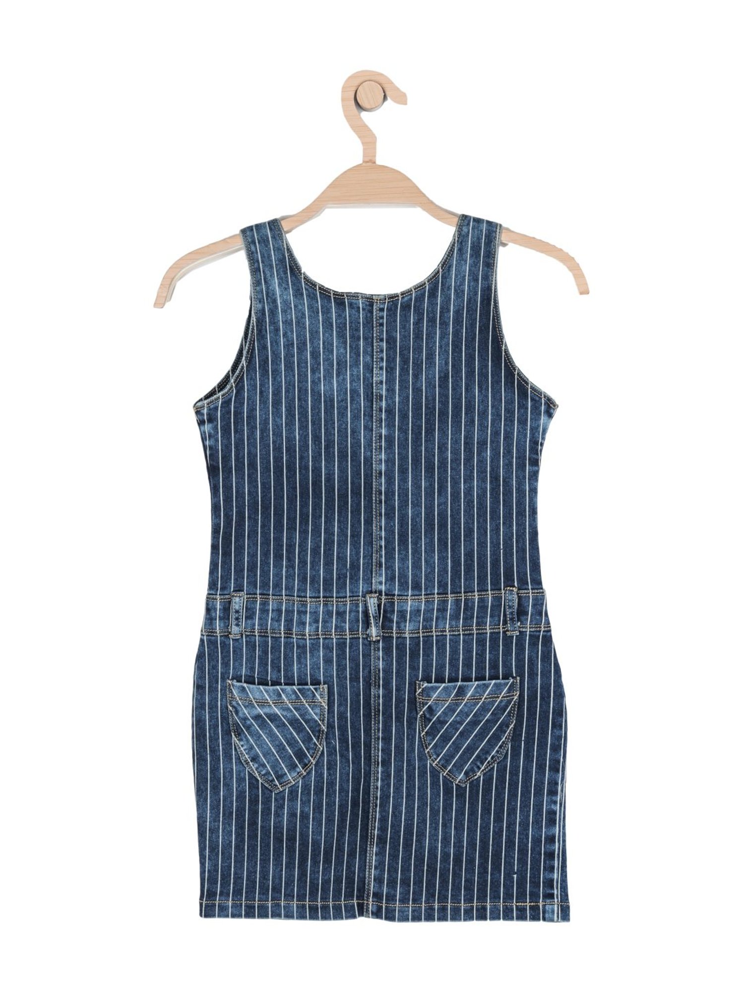 Peppermint Kids Blue Printed Dress