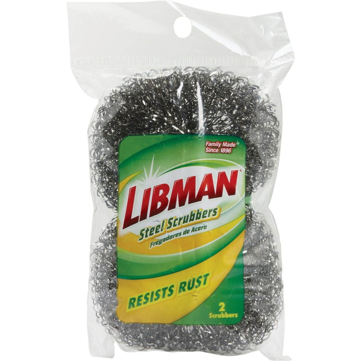 Libman Steel Scrubbers 2Ct 3241-0318