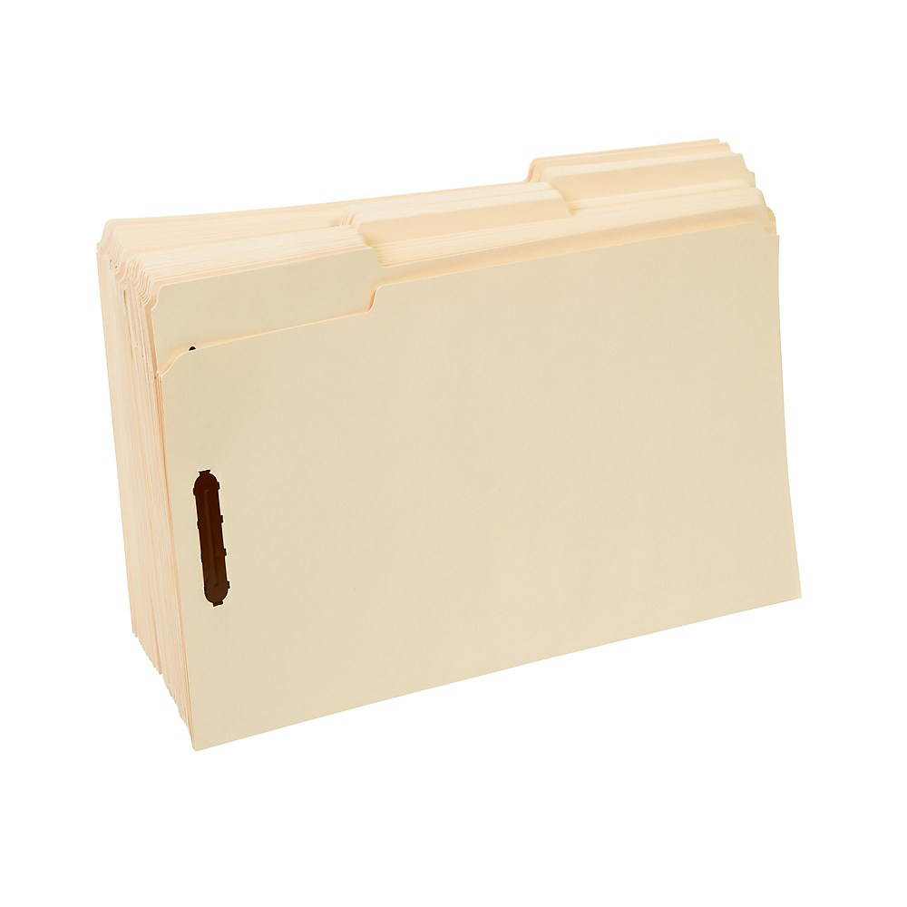 MyOfficeInnovations Reinforced Fastener Folder Legal Size Manila 50/Box 831057