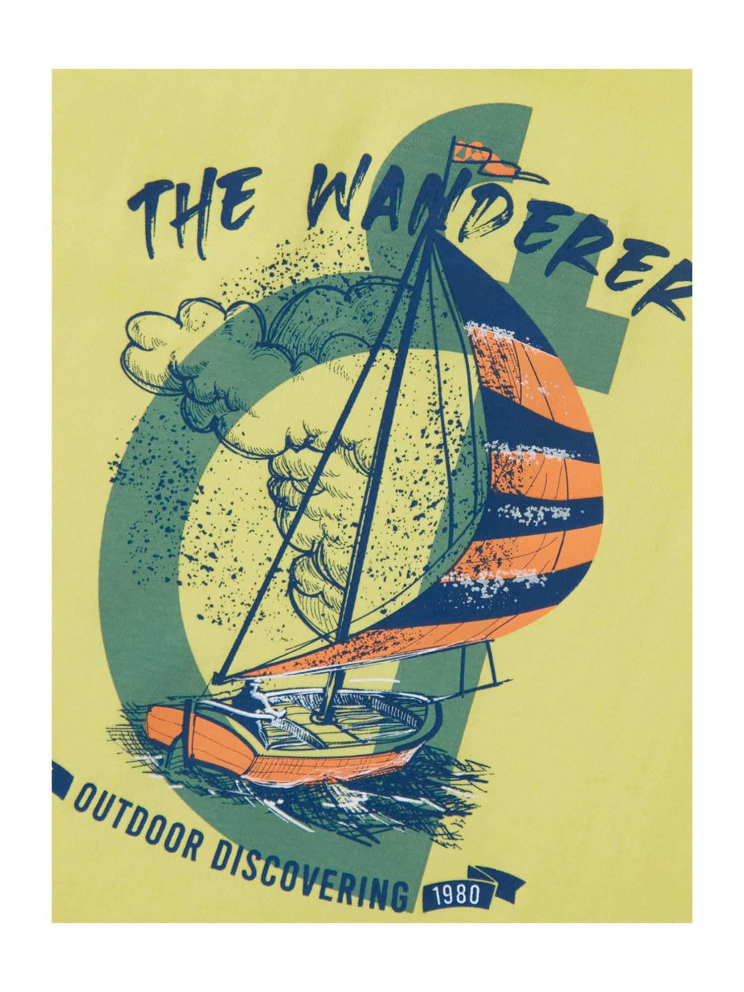 Gini & Jony Kids Yellow Printed T-Shirt