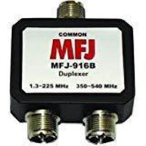 MFJ-916B Duplexer: 1.3-225MHz/350-540MHz, UHF